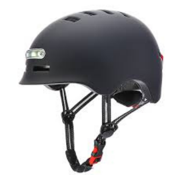 Casque avec LED avant et arrière