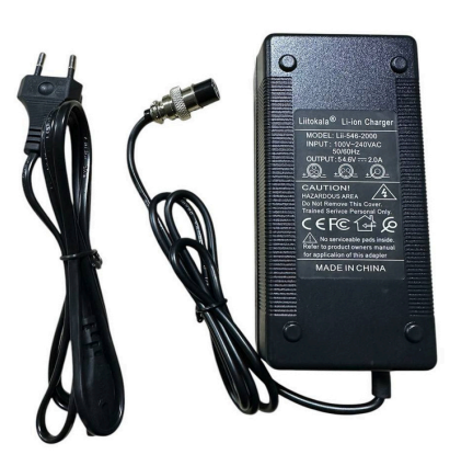 Chargeur 3 pin GX16 54V 2A