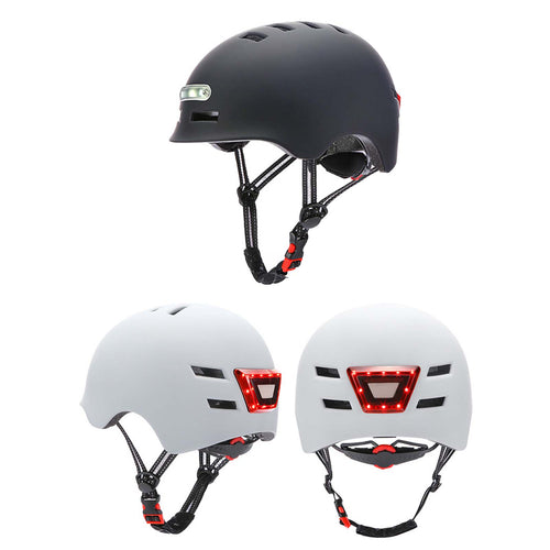 Safety Commuter Helmet with Integrated Rear LED Light